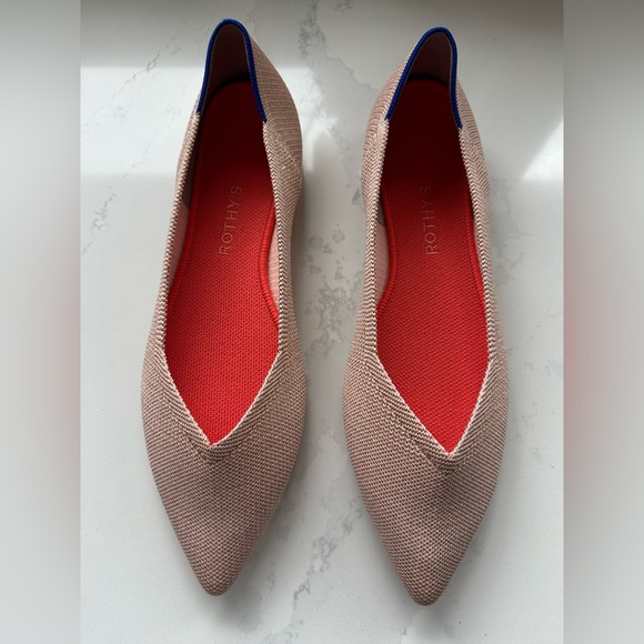 NEW Rothy's The Point Rosè Metallic - Picture 3 of 5